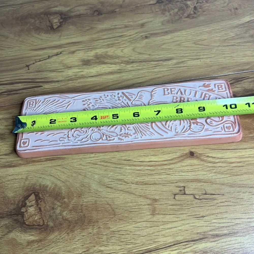 Vtg Hill‎ Design Inc Bread Warmer Stone Terracotta Rectangle Cottage Rustic